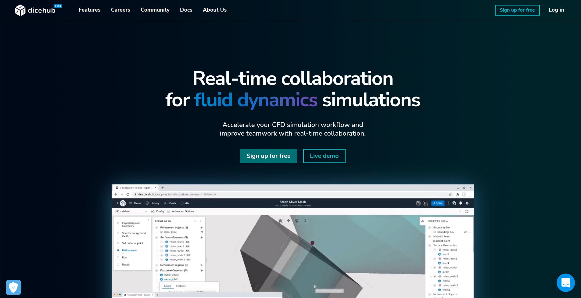 Landing page